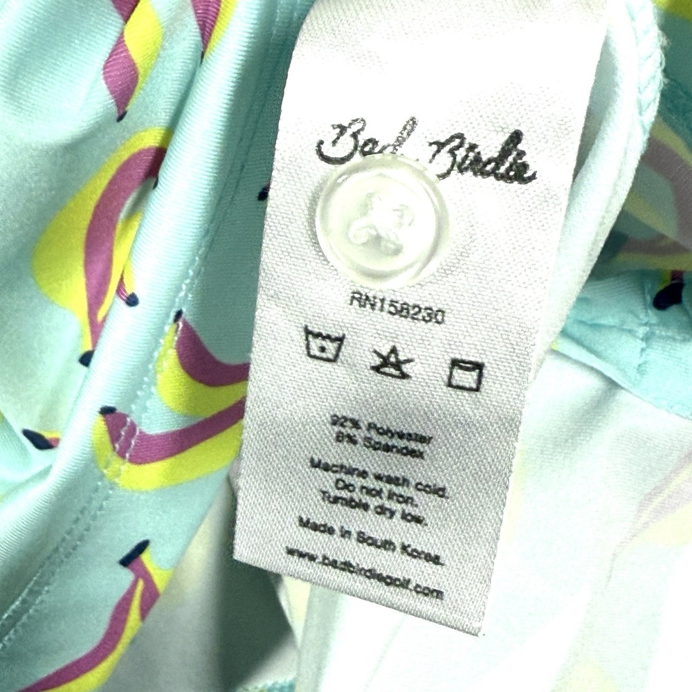 Bad Birdie Polo Shirt Men 3XL Banana Print Performance Stretch Golf Short Sleeve - Picture 10 of 10